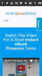 Mobile Screenshot of instantebookpresence.com