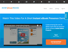 Tablet Screenshot of instantebookpresence.com